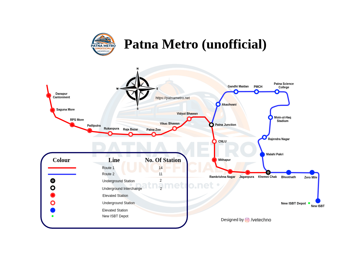 Patna Metro Map